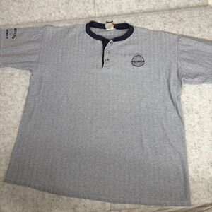 Harley-Davidson Henley Shirt XL Gray Made in USA Alamo City Vintage